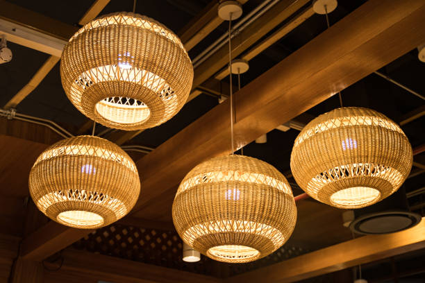 istock Hanging Lantern in Thai Made from bamboo Thai Lanna style For decorating 1247803131
