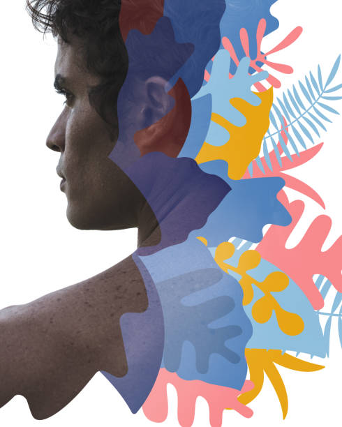 istock A portrait combined with a digital illustration 1247803859
