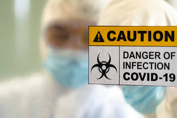 istock COVID-19 Signage at Lab 1247825161