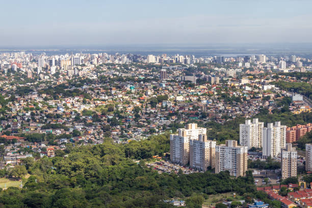 istock Porto Alegre city from Morro Santana mountain 1247826264