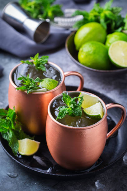 istock Moscow mule cocktail, alcohol drink 1247827549