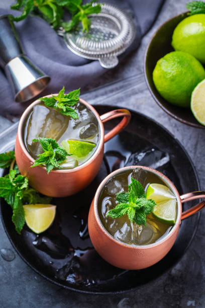istock Moscow mule cocktail, alcohol drink 1247827561