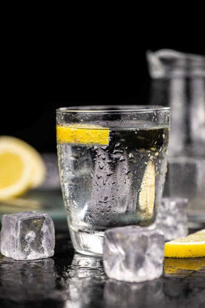 istock Portion of sparkling water (detailed close up shot; selective focus) 1247829258