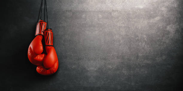 istock punching boxer and boxing gloves 1247837856