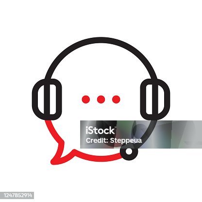 istock Customer helpline support icon 1247852914