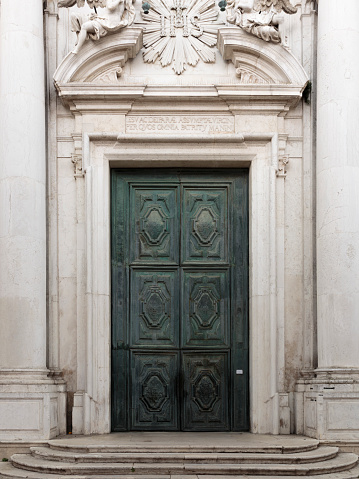 Entrance of the basilica Saint Denis in France