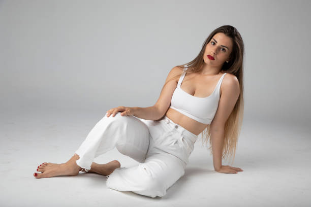 istock young model with long hair posing for the camera 1247881317
