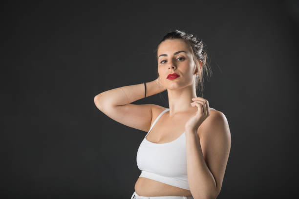 istock young model with long hair posing for the camera 1247884226