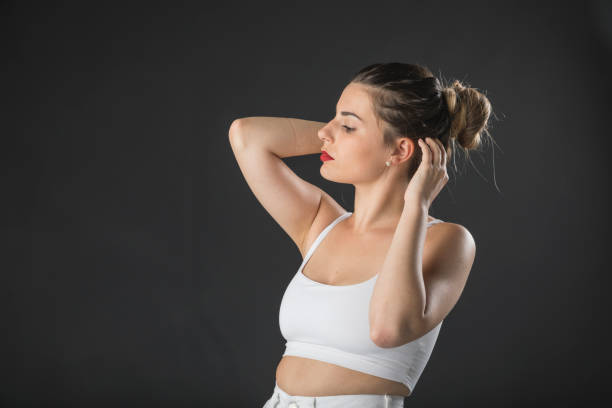 istock young model with long hair posing for the camera 1247884271