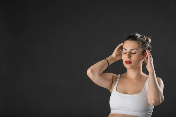 istock young model with long hair posing for the camera 1247884288