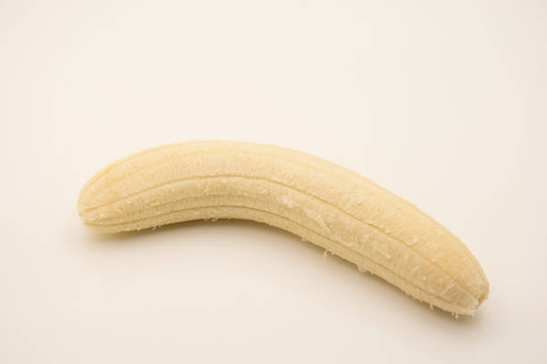 istock Ripe fresh banana, on white background. 1247894650
