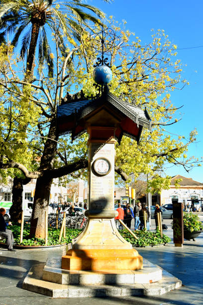 Barometer on the street in Palma de Mallorca stock photo