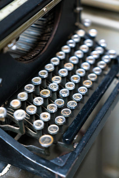 istock Close up of a vintage old typewriter 1247898153