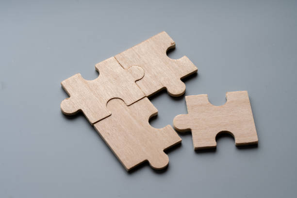 istock Wood puzzle for business concept 1247905690