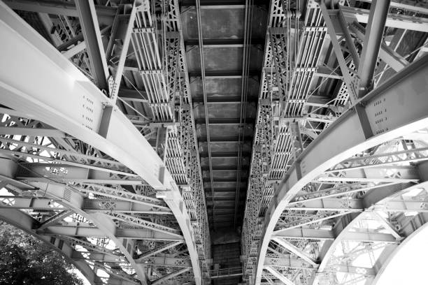 Abstract detail of bridge from
