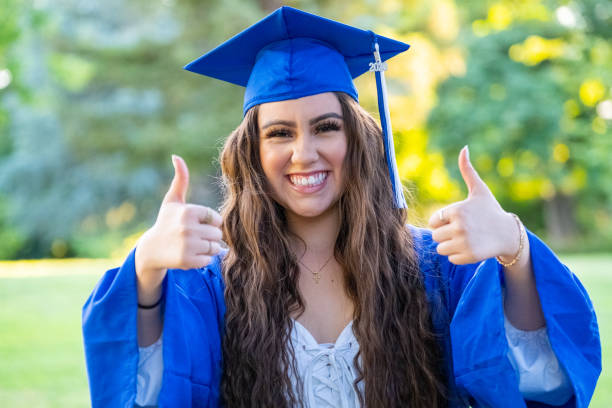 istock Siming young woman celebrating her graduation 1247914579