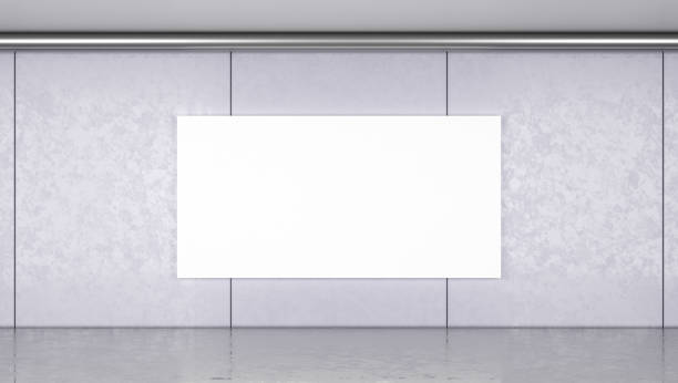 istock Blank advertising billboard in underground tunnel 1247921762