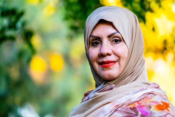 istock Smiling middle eastern muslim woman looking at the camera 1247926174