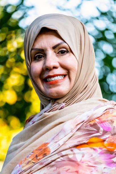 istock Smiling middle eastern muslim woman looking at the camera 1247926175