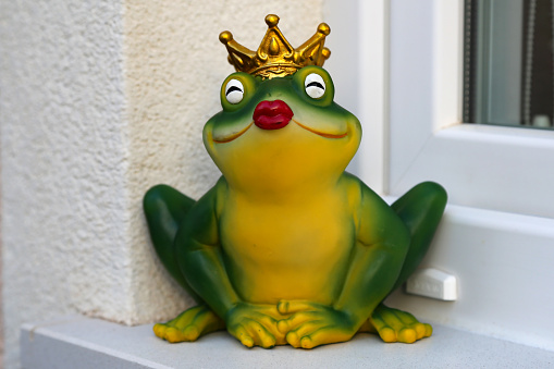 Decorative Frog on the windowsill