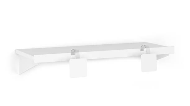 istock Blank wobbler tag on a market shelf mockup 1247940288