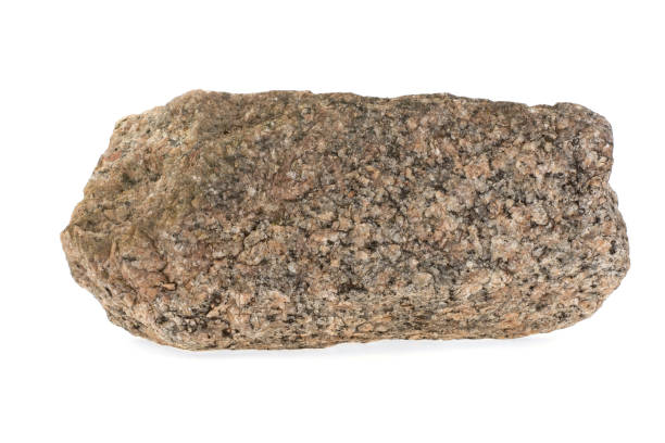 istock Natural granite, stone on a white background, isolated. 1247962992
