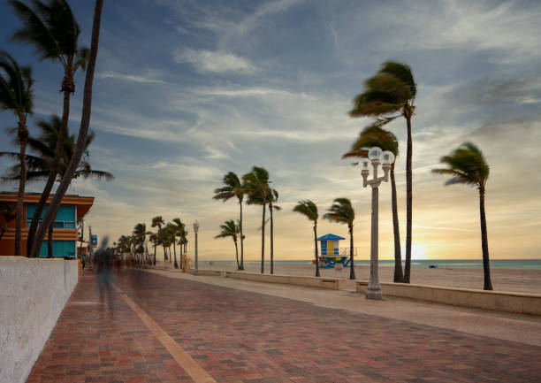 istock Beautiful sunrise Hollywood Beach FL USA 1247963684