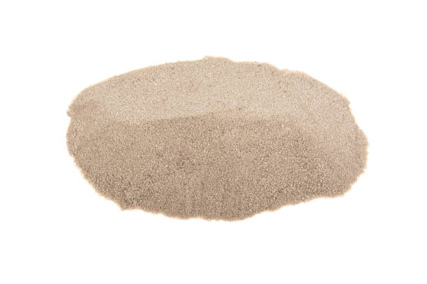 istock pile of sand on a white background, isolated 1247965152