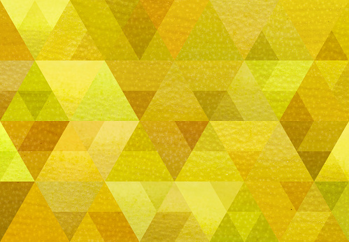 Abstract triangle geometric background: Banana peel
