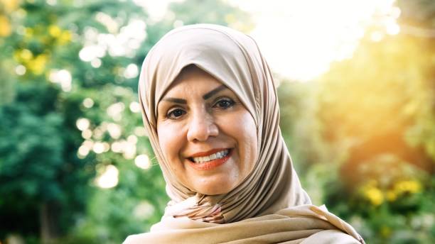istock Smiling middle eastern muslim woman looking at the camera 1247967526