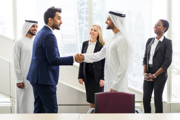 istock Business meeting in Dubai 1247978251