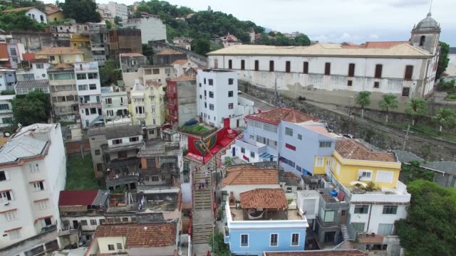 Aerial view of Lapa district in Rio de Janeiro, Brazil