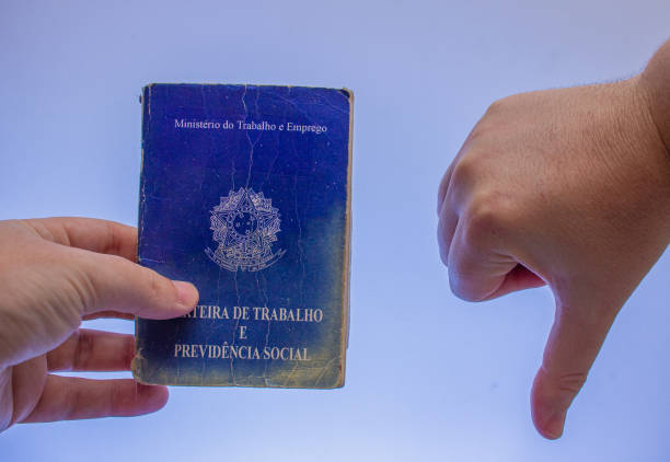 istock Job card to unemployment card 1248047334