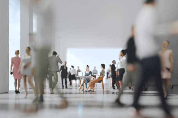 istock Busy office with business people 1248066167