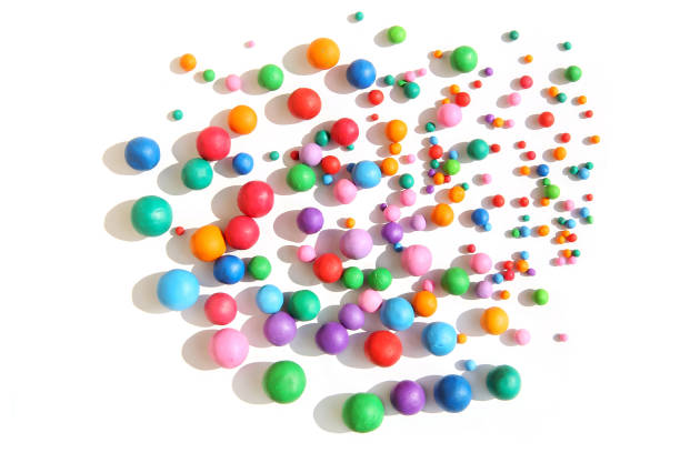 istock Abstract  colorful plasticine balls isolated on white background. 1248066562
