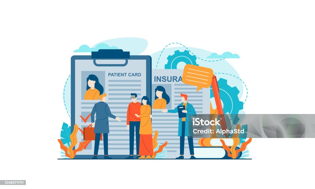 Insurance Operations Vector Insurance Vector Illustration Concept Agent Template Stock Illustration ...