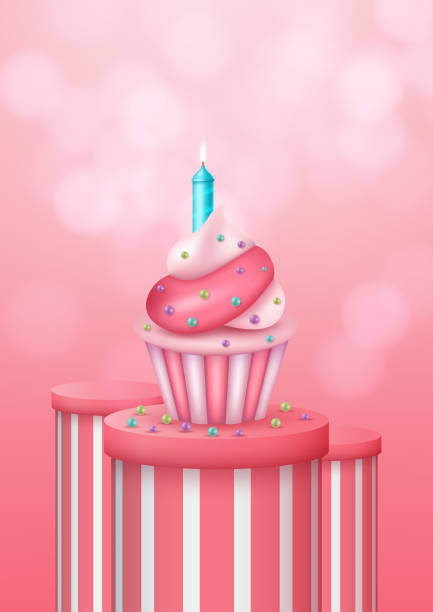 istock vector illustration of happy birthday background with cake and balloon 1248071860