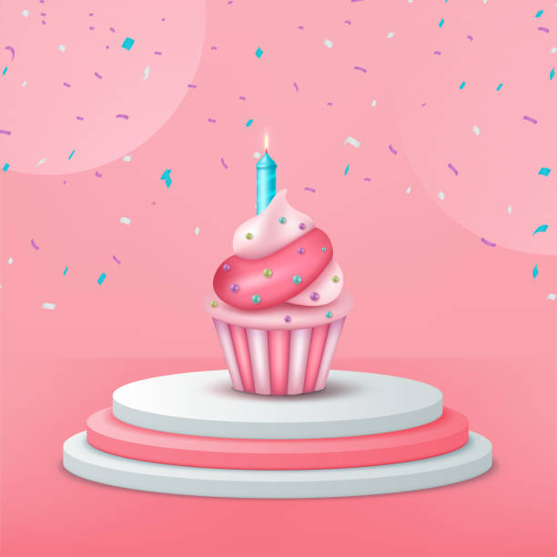 istock vector illustration of happy birthday background with cake and balloon 1248071867