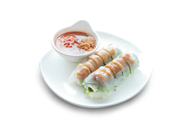 istock Vietnamese Meatball Wraps (Nam Neung) 1248074480