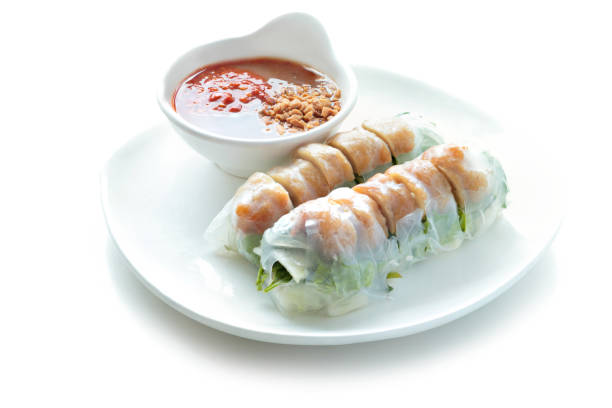 istock Vietnamese Meatball Wraps (Nam Neung) 1248074489
