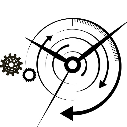 time abstract design element