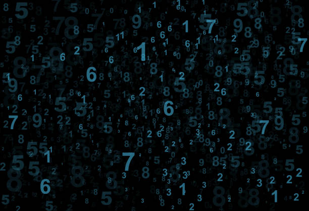 numbers background crowded numbers pattern big data information background mathematical symbol illustrations stock illustrations