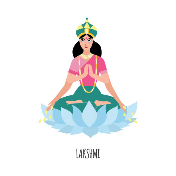Goddess Lakshmi Cartoon Illustrations, Royalty-Free Vector Graphics & Clip  Art - iStock