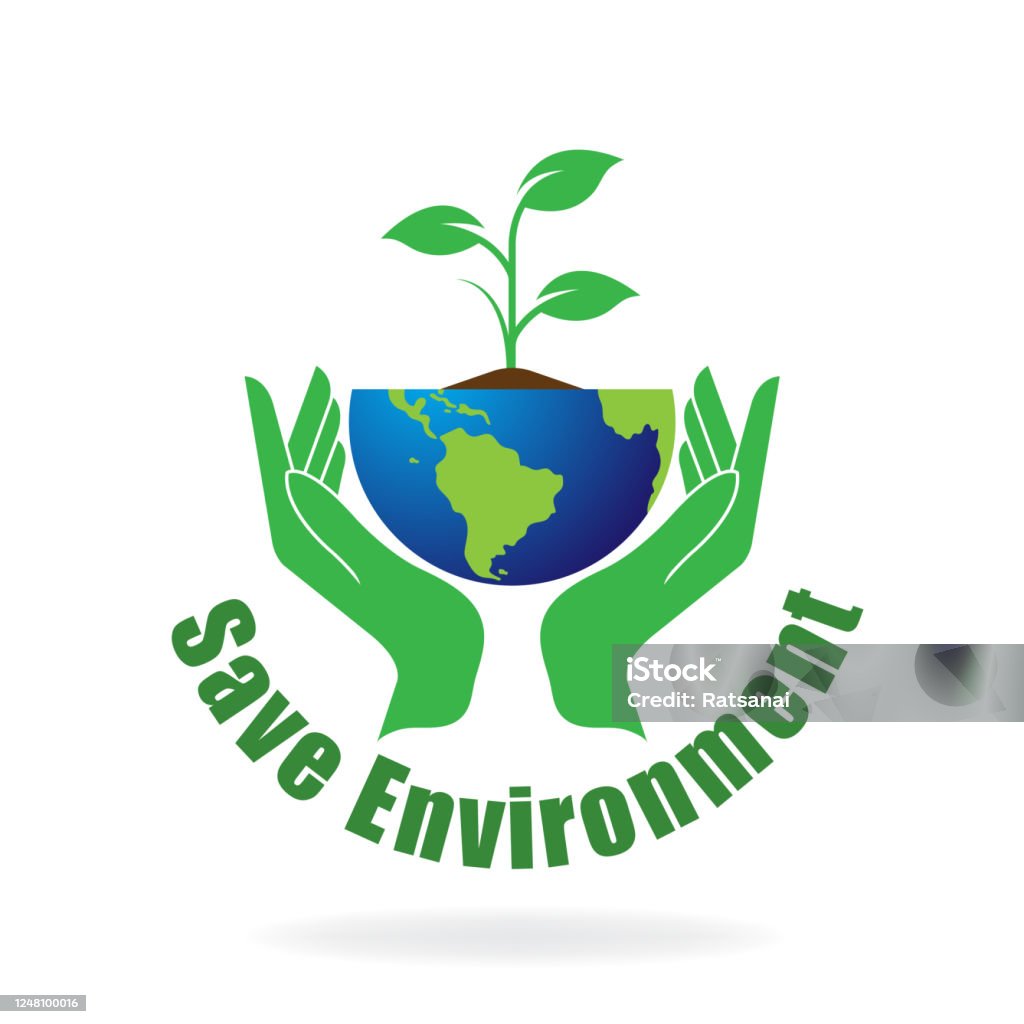 save environment save environment. eps 10 vector file Celebration stock vector