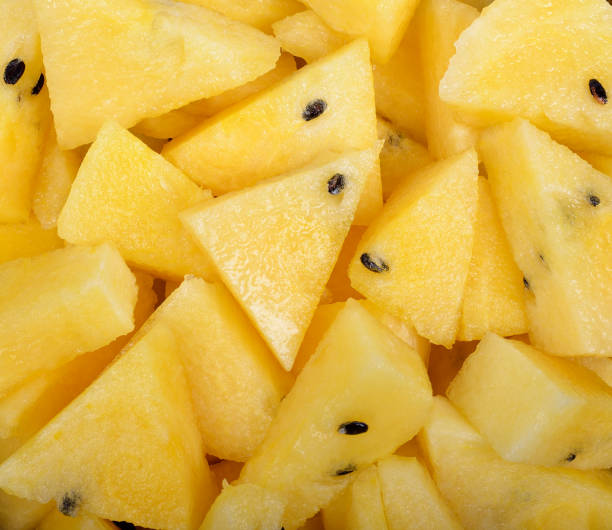 istock closeup yellow watermelon background 1248122785