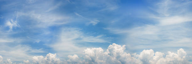 istock Vibrant color panoramic sky with cloud day 1248126187