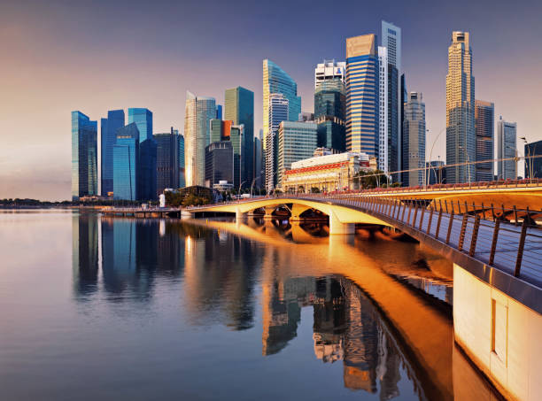 istock Singapore skyline - downtown city 1248134409