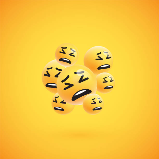 istock Group of high detailed yellow emoticons, vector illustration 1248134515