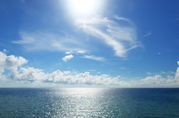istock Tropical ocean with clear sky blurred abstract background 1248135534