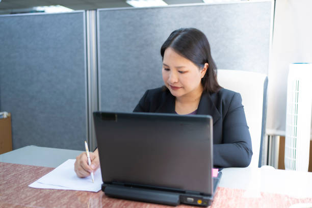 istock The Working woman in the office 1248151728